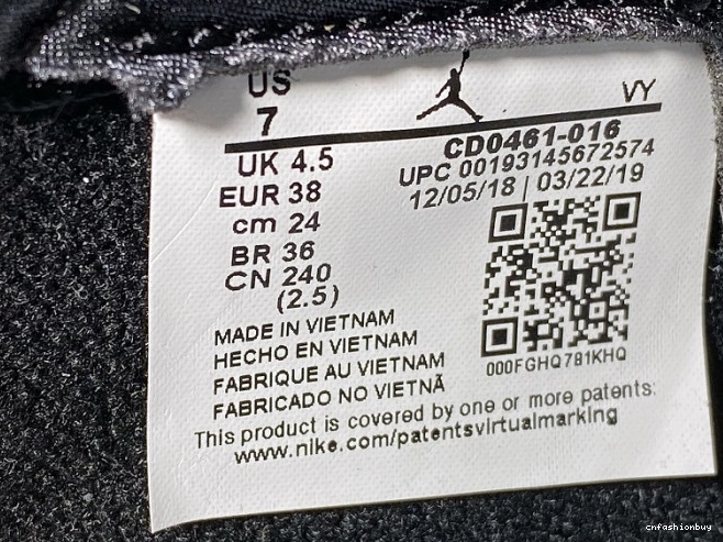 CD0461-016 Air Jordan 1 Toe High Retro Black Satin 1116